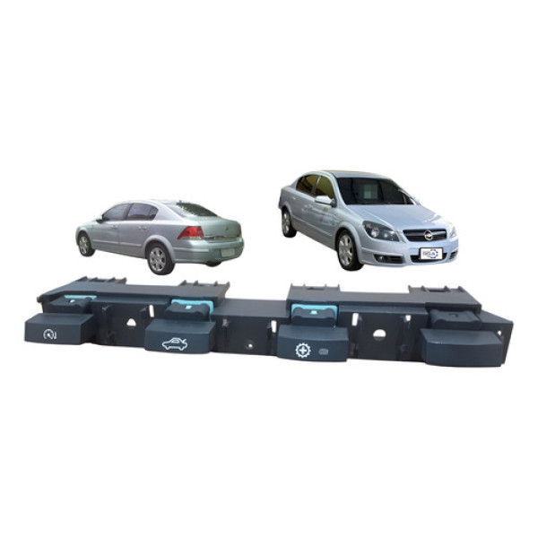 Moldura Botões Painel Central Gm Vectra Elegance 2006 A 2011 Preto