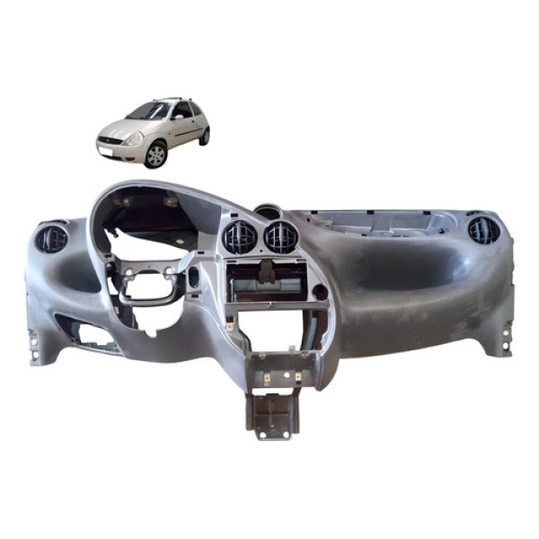 Capa Painel Tabelier Ford Ka Gl 1.0 Hatch 2p 2006 2007 Cinza-escuro
