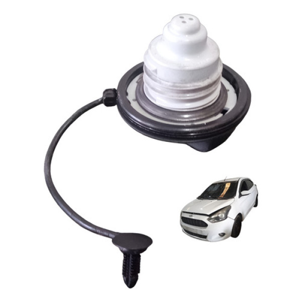 Tampa Tanque Combustível Gargalo Ford Ka Se 2015 A 2020 Preto 2015