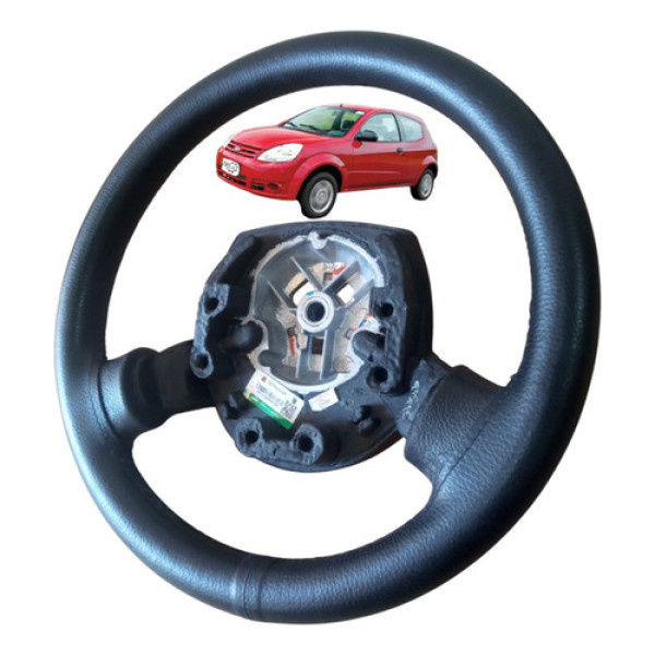 Volante Motorista Direção Ford Ka 1.0 2008 A 2013 Preto