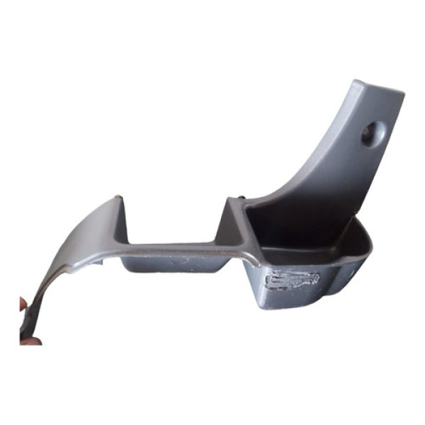 Moldura Porta Objetos Porta Dianteira Le Fiat Doblo Elx 2004 Cinza-escuro