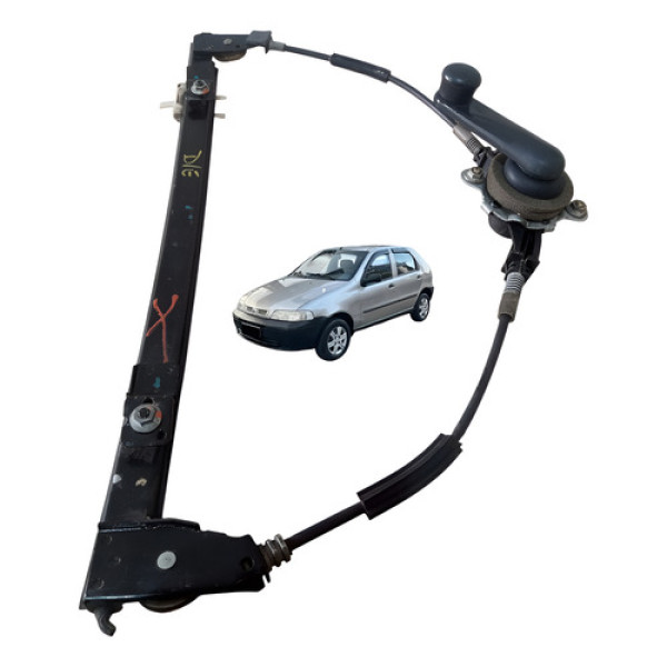Máquina Vidro Manual Dianteiro Fiat Palio 1996 2010