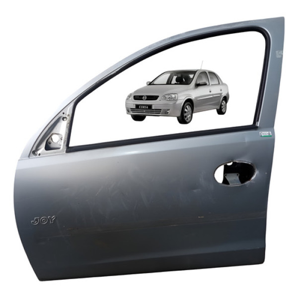 Porta Dianteira Esquerda Gm Corsa Joy Sedan 2006 Original Prata Dianteira Esquerdo Motorista