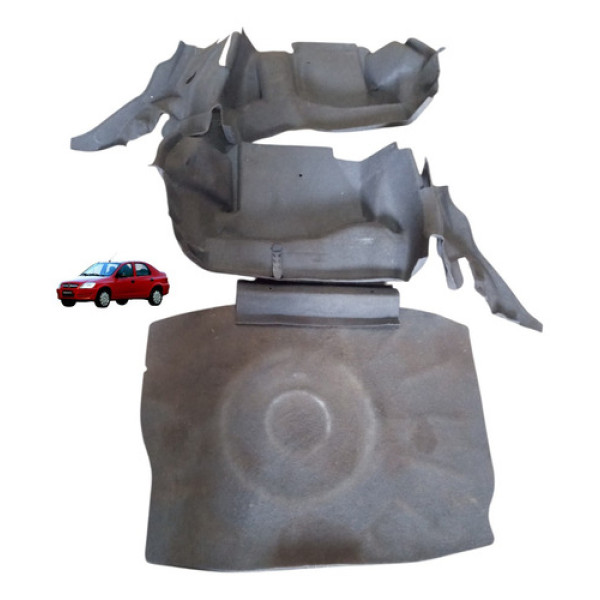 Kit Carpete Forro Porta Malas Gm Prisma Maxx 1.4 8v 07 12 Cinza