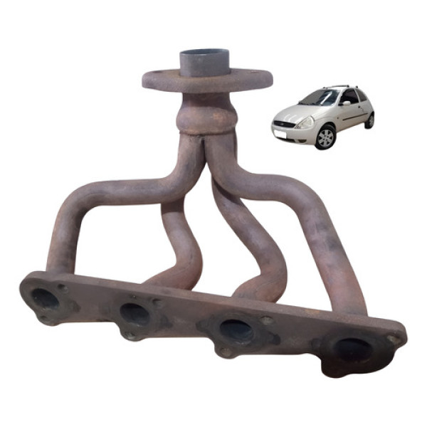 Coletor Escape Ford Ka Gl Fiesta Zetec Rocam 1.0 2003 A 2007