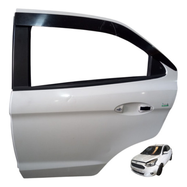 Porta Traseira Esquerda Ford Ka Se 1.0 Hatch 2015 A 2021 - Traseira - Esquerda - Branco