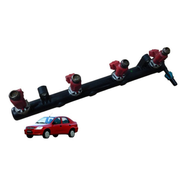 Flauta Bicos Injetor Gm Prisma Maxx 1.4 8v 2007 2012