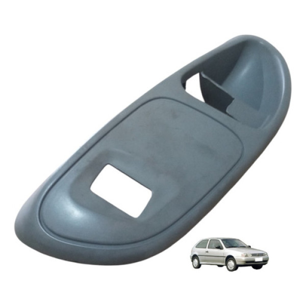 Moldura Maçaneta Traseira Direita Vw Gol G3 99 05 Cinza Traseira