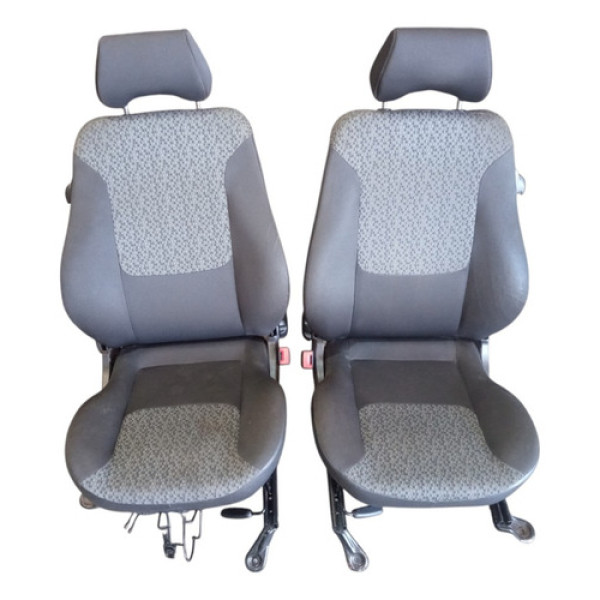 Par Banco Dianteiro Motorista Passageiro Ford Ka Hatch 2012  Cinza-escuro