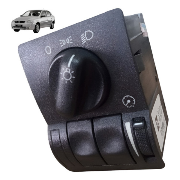Botão Comando Chave Luz Farol Gm Corsa Joy Sedan 2003 A 2012