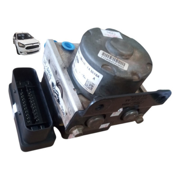 Módulo Freio Abs Central 1.0 3cc Ford Ka Se 2014 A 2019 Preto E Prata