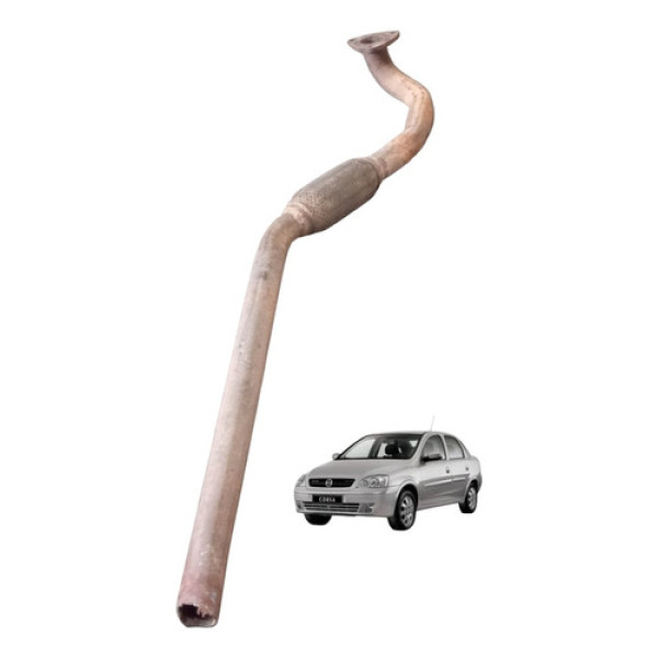 Tubo Intermediário Flexível Escapamento Gm Corsa Joy 03 12