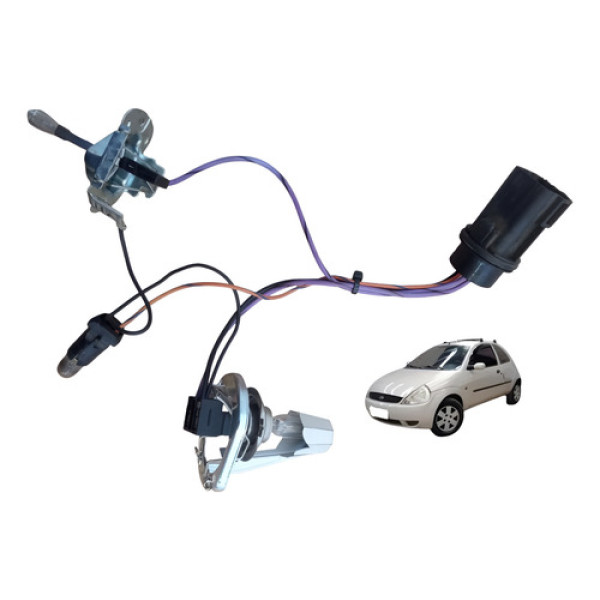 Plug Fiação Interna Farol Ford Ka Gl 2003 2007