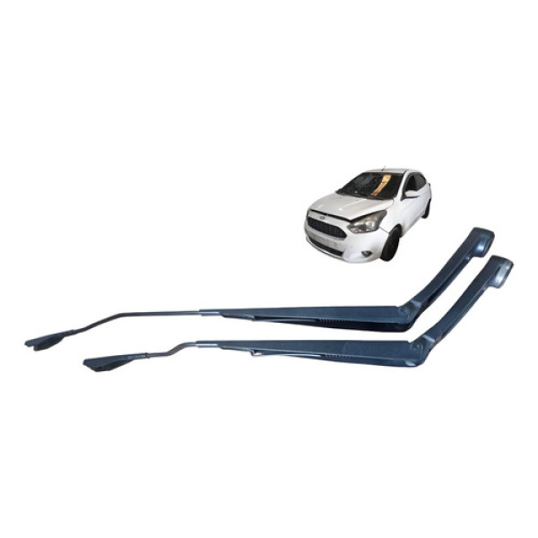 Par Braço Limpador Parabrisa Ford Ka 1.0 Hatch 2015 A 2020 Esquerdo