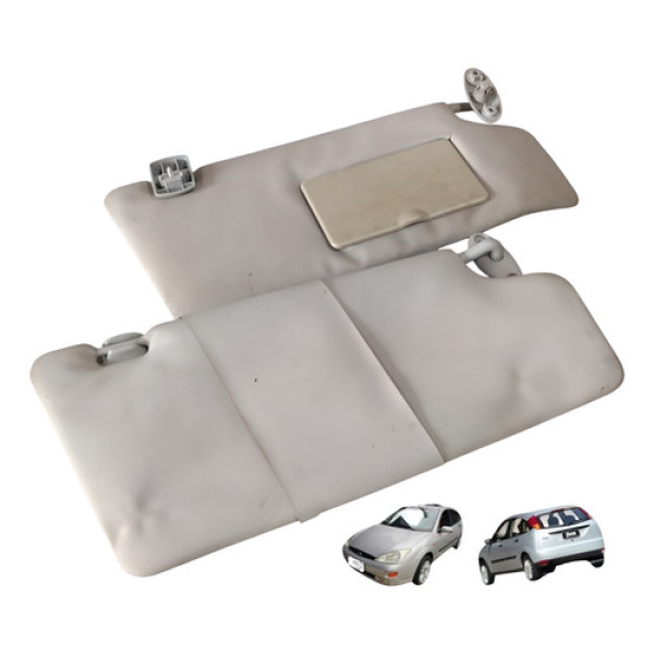 Par Quebra Sol Com Espelho Ford Focus Hatch 2001 2008
