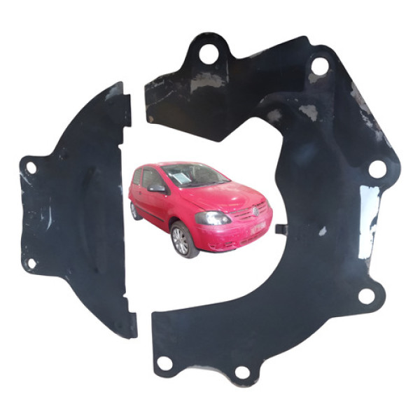 Par Chapa Protetor Câmbio Motor Vw Fox 1.0 Ea111 2005 2006