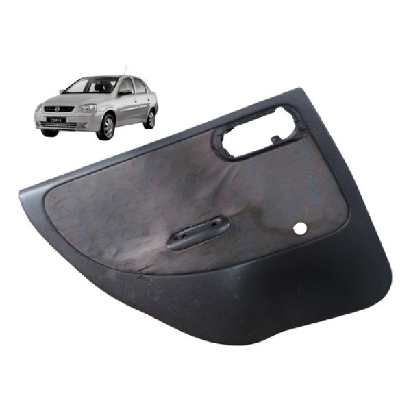Forro Porta Traseira Esquerda Gm Corsa Joy Sedan 2003 A 2012 Cinza-escuro
