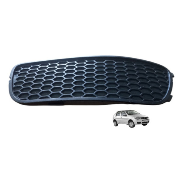 Grade Farol Neblina Esquerdo Palio Zoiao 2007 2012 Preto Esquerdo