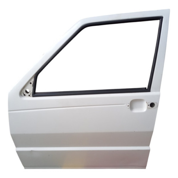Porta Esquerda Com Maquina Sem Vidro Fiat Fiorino 2004 Dianteira Esquerdo Branco