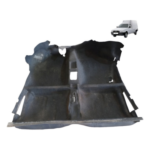 Tapete Carpete Assoalho Fiat Fiorino Fire 1.3 Pitbull 2006 Preto