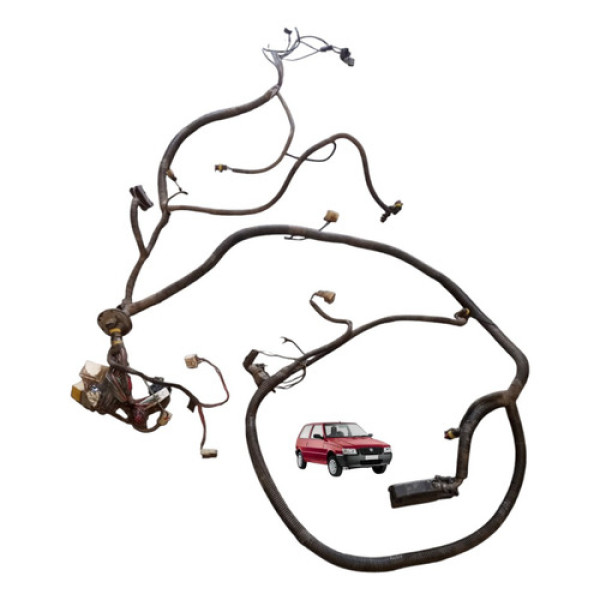 Chicote Dianteiro Cofre Motor Luzes Fiat Uno 1.0 Fire 03