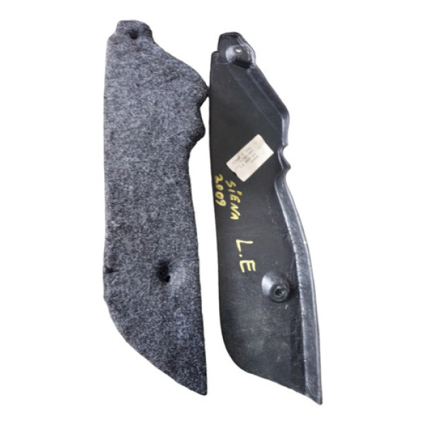 Par Moldura Carpete Acabamento Le Ld Palio Siena 2003 A 2012 Cinza-escuro