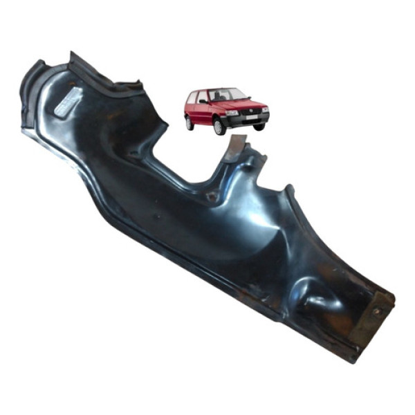 Chapa Proteção Corta Fogo Esquerdo Fiat Uno 2003 Original Preto