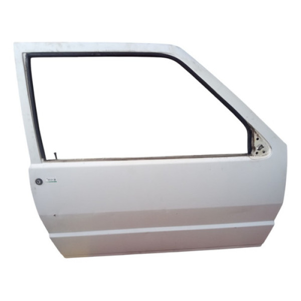 Porta Direita Com Fechadura Maquina Miolo Uno 2portas 2003 Dianteira Direita Branco