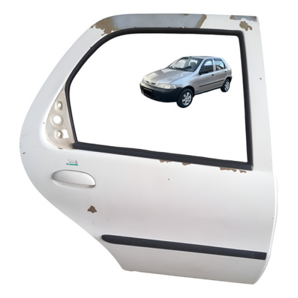 Porta Traseira Fechadura Fiat Palio Ex 4portas 2002 Traseira Direito Branco