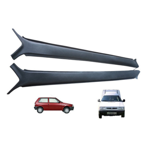 Par Moldura Interna Parabrisa Fiat Fiorino Uno 1994 2003 