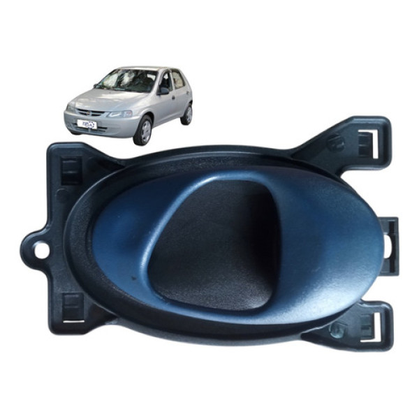 Maçaneta Interna Dianteiro Esquerdo Azul Gm Celta 4p 2004 Dianteira