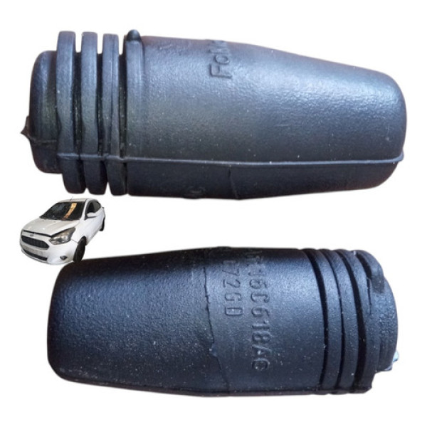 Par Batente Capô  Borracha Regulador Ford Ka 2014 A 2017