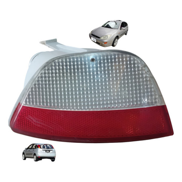 Luz Neblina Traseira Direita Ré Ford Focus Hacth 2001 2008 Vermelho Branco