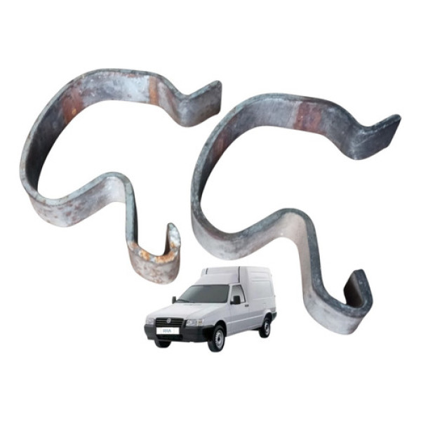 Par Presilha Trava Radiador Fiat Uno Fiorino 2006 Original