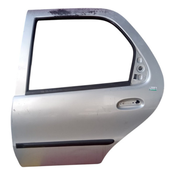 Porta Traseira Esquerda Com Limitador Palio 4p 1.0 2003 Traseira Esquerdo Prata Bari