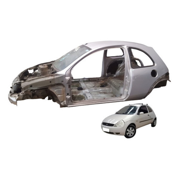Teto Traseira Frente Lateral Ld Le Ford Ka Gl Baratinha 2006 - Prata
