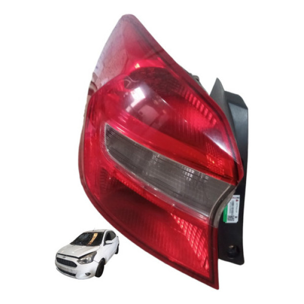 Lanterna Traseira Esquerda Ford Ka Se 1.0 Hatch 2015 A 2020 Esquerdo/motorista Vermelho