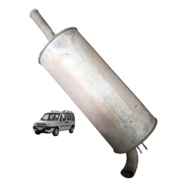 Silencioso Ponteira Escapamento Fiat Doblo Elx 1.8 2004 2009