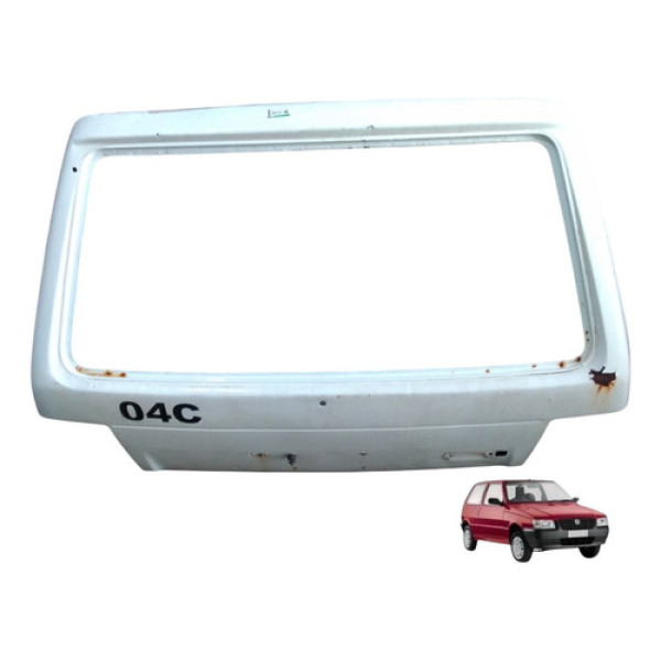 Tampa Traseira Porta Malas Fiat Uno 1.0 8v 2003 Chinês 2p Branco