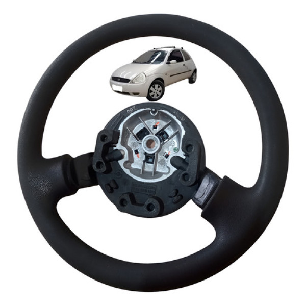 Volante Motorista Ford Ka Gl 1.0 Hatch 2003 A 2007 Original Preto