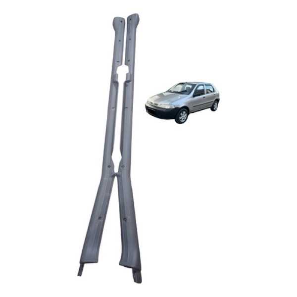 Par Soleira Acabamento Interno Esquerdo Direito Palio 4p 02 Cinza-escuro