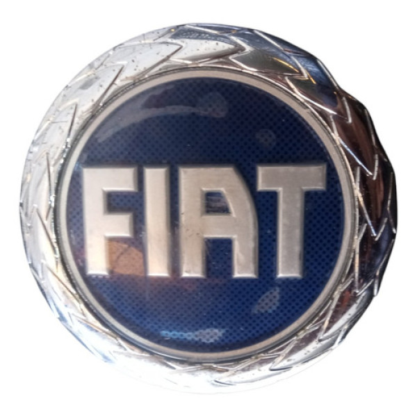 Emblema Fiat Azul Grade Dianteira Fiat Uno Pitbull 2006 - Azul