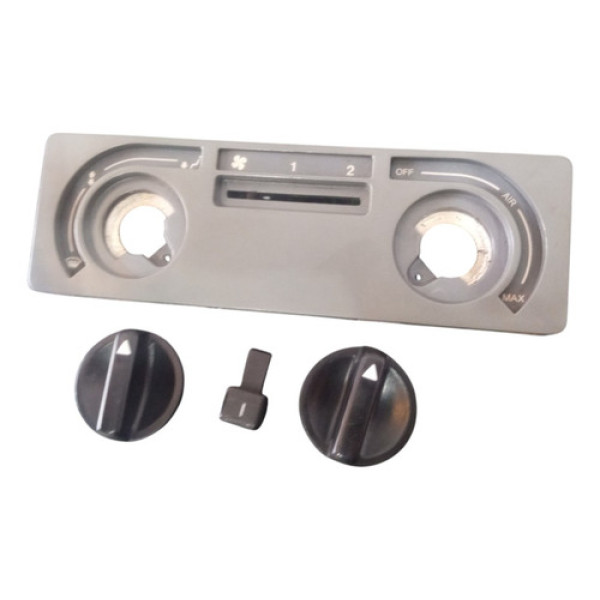 Moldura Botão Ventilação Sem Ar Condicionado Fiorino 2011 Cinza-escuro