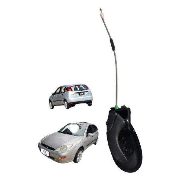 Maçaneta Interna Dianteira Esquerda Ford Focus Hatch 01 08 Preto Dianteira