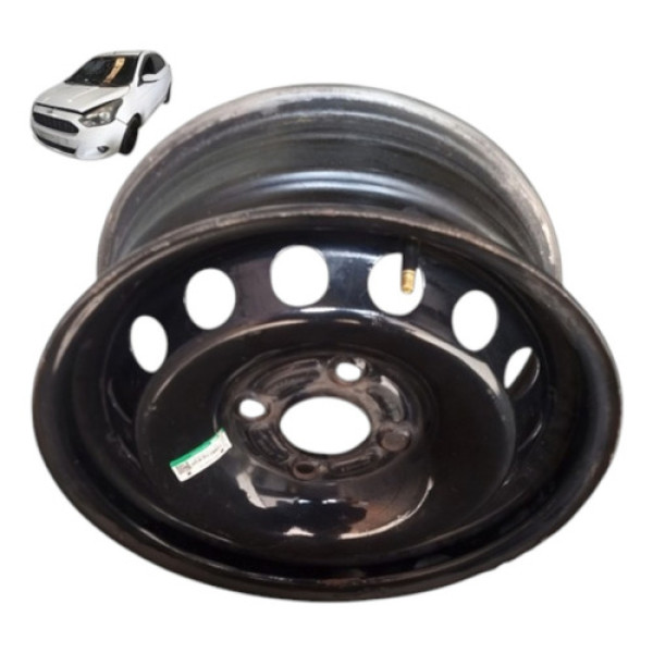 Roda Ferro Aro 14 4 Furos Ford Ka 2015 A 2021 Original Preto