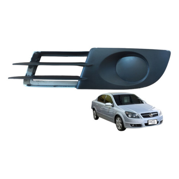 Moldura Farol Milha Esquerdo Vectra 2006 2011 Original  Preto Esquerdo