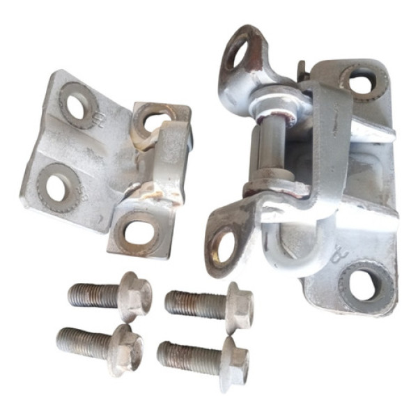 Par Dobradiça Porta Esquerda Com 4 Parafusos Fiorino 2006