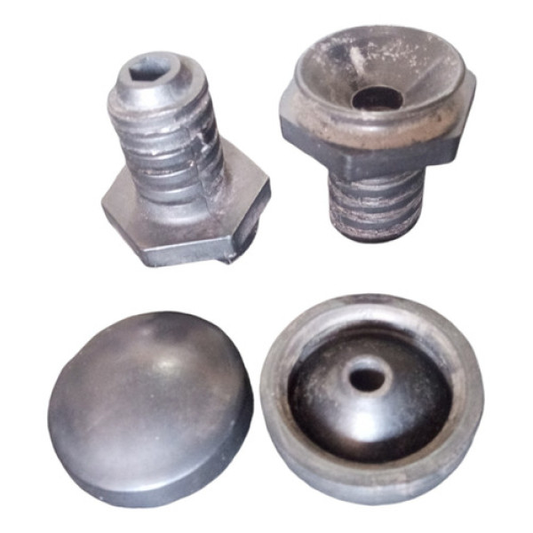 Par Batente Capô Plástico C/ Tampa Borracha Ford Escort 1996