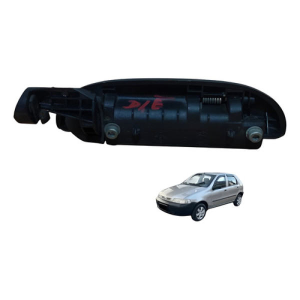 Maçaneta Externa Dianteira Esquerda Fiat Palio 4 Portas 2002 - Preto - Dianteira
