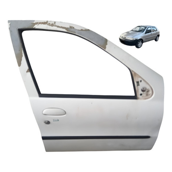 Porta Dianteira Direita Fechadura Fiat Palio Ex 4porta 2002 Dianteira Direito Branco